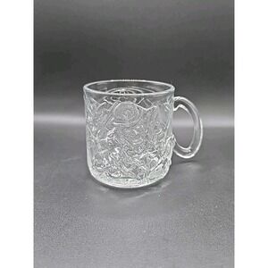 1995 McDonald's Batman Forever Clear Glass Mug The Riddler Collectible Vintage